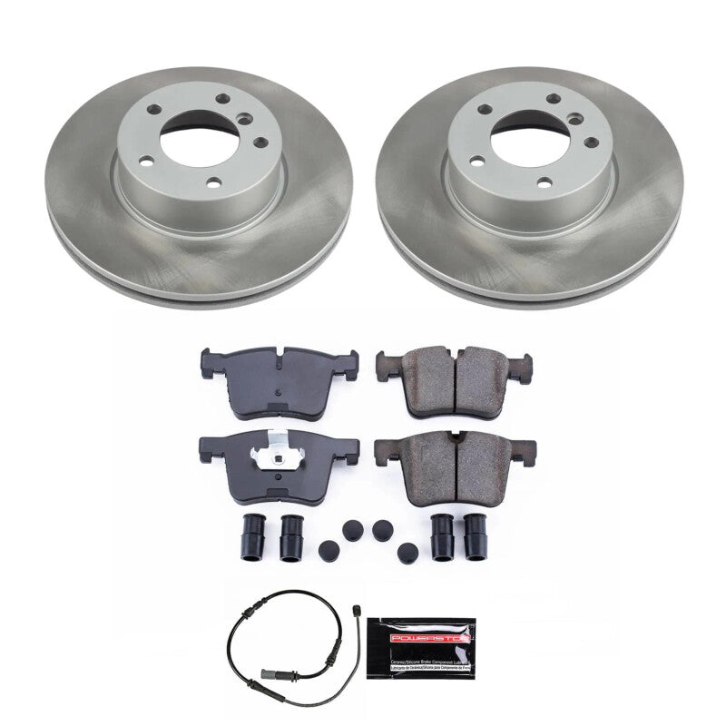 Power Stop 17-20 BMW 430i xDrive Gran Coupe Front Semi-Coated Rotor Kit Power Stop 17-20 BMW 430i xDrive Gran Coupe Front Semi-Coated Rotor Kit