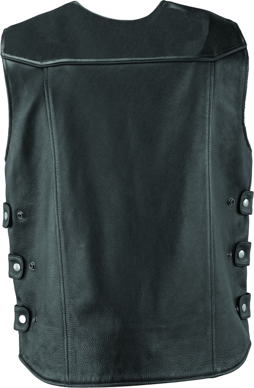 River Road Plains Leather Vest Black - Small River Road Plains Leather Vest Black - Small