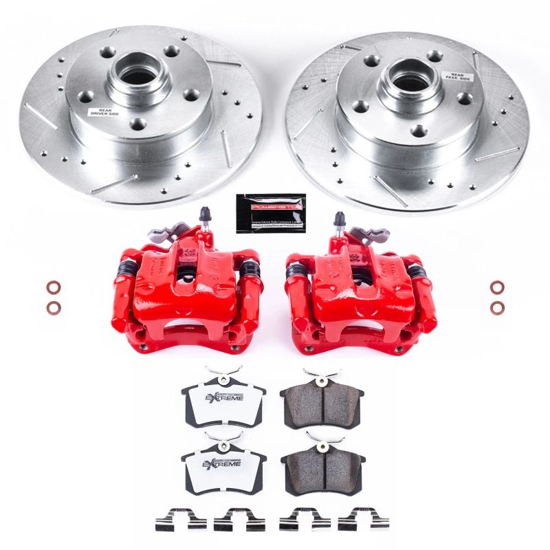 Power Stop 92-95 Volkswagen Corrado Rear Z26 Street Warrior Brake Kit w/Calipers Power Stop 92-95 Volkswagen Corrado Rear Z26 Street Warrior Brake Kit w/Calipers