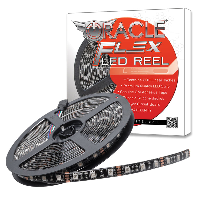 Oracle Exterior Black Flex LED Spool - White SEE WARRANTY Oracle Exterior Black Flex LED Spool - White SEE WARRANTY