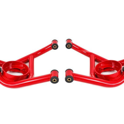 BMR 70-81 Chevrolet Camaro A-Arms Lower Delrin Bushings Std Ball Joint - Red