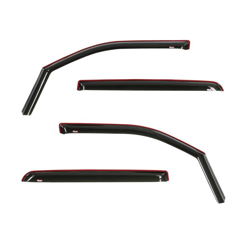 Westin 19-22 Ram 1500 Crew Cab(Excl. 19-22 Ram 1500 Classic) In Channel Wind Deflector 4pc - Smoke Westin 19-22 Ram 1500 Crew Cab(Excl. 19-22 Ram 1500 Classic) In Channel Wind Deflector 4pc - Smoke