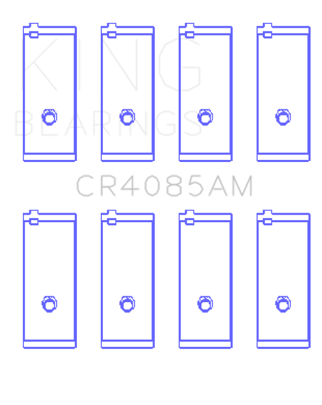 King Engine Bearings Toyota 2T/3T/3T-G/4T-G (Size +0.25mm) Connecting Rod Bearing Set King Engine Bearings Toyota 2T/3T/3T-G/4T-G (Size +0.25mm) Connecting Rod Bearing Set