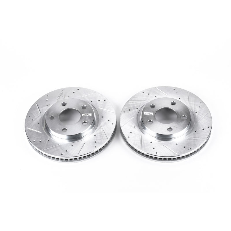 Power Stop 00-04 Buick LeSabre Front Evolution Drilled & Slotted Rotors - Pair Power Stop 00-04 Buick LeSabre Front Evolution Drilled & Slotted Rotors - Pair