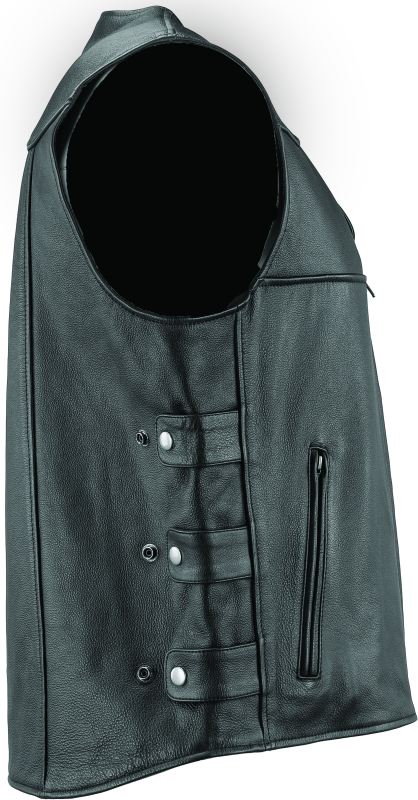 River Road Plains Leather Vest Black - Small River Road Plains Leather Vest Black - Small