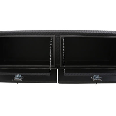 Deezee Universal Tool Box - Specialty Topsider Black BT Alum