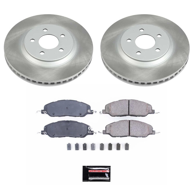 Power Stop 11-14 Ford Mustang Front Semi-Coated Rotor Kit Power Stop 11-14 Ford Mustang Front Semi-Coated Rotor Kit