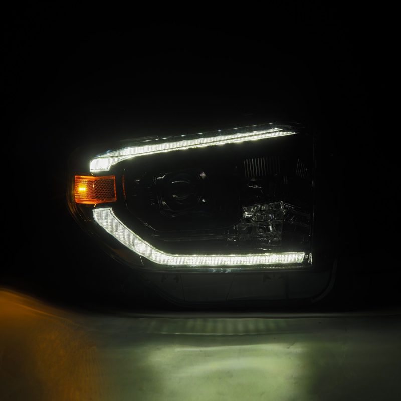 AlphaRex 14-21 Toyota Tundra PRO-Series Projector Headlights Black w/Seq. Sig. + DRL AlphaRex 14-21 Toyota Tundra PRO-Series Projector Headlights Black w/Seq. Sig. + DRL