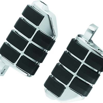 Kuryakyn Dually ISO Peg With Male Mount Adapter Chrome (Pair)