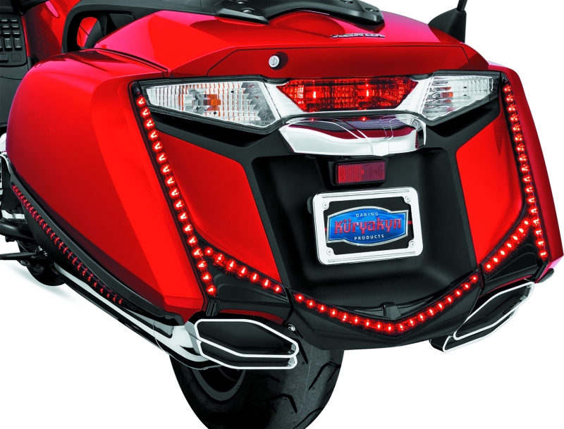 Kuryakyn L.E.D. Rear Fender Tip 12-17 GL1800 Gloss Black Smoke Lens Kuryakyn L.E.D. Rear Fender Tip 12-17 GL1800 Gloss Black Smoke Lens