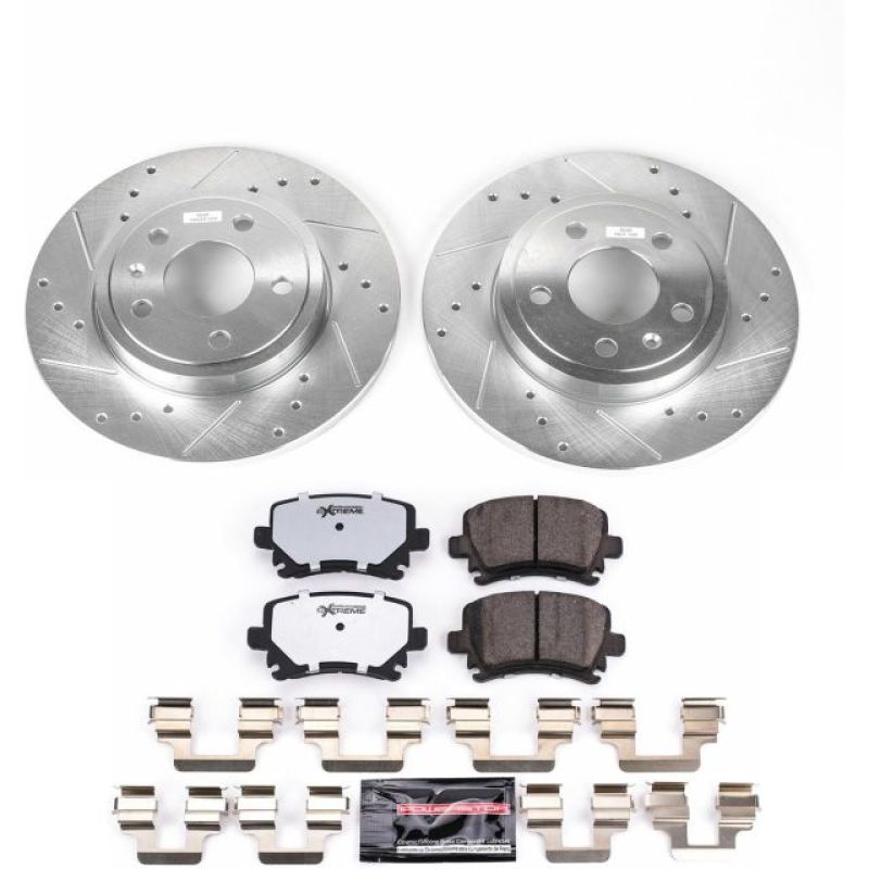 Power Stop 05-09 Audi A4 Rear Z26 Street Warrior Brake Kit Power Stop 05-09 Audi A4 Rear Z26 Street Warrior Brake Kit