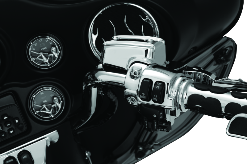 Kuryakyn Handlebar Control Dress Up Kit Chrome Kuryakyn Handlebar Control Dress Up Kit Chrome