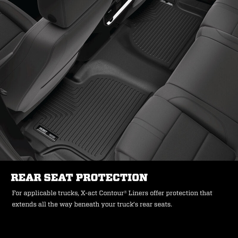 Husky Liners 2024 Toyota Tacoma Crew Cab w/Automatic Trans. X-act Contour Front Floor Liner - Black Husky Liners 2024 Toyota Tacoma Crew Cab w/Automatic Trans. X-act Contour Front Floor Liner - Black