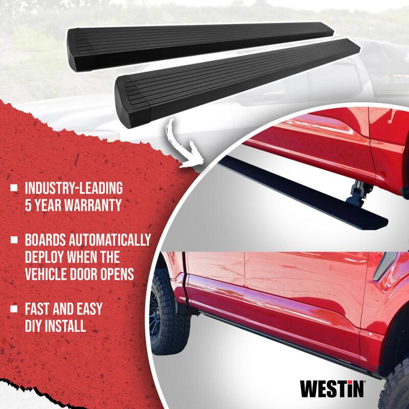 Westin 07-18 Chevrolet Silverado Pro-e Electric Running Boards - Textured Black Westin 07-18 Chevrolet Silverado Pro-e Electric Running Boards - Textured Black