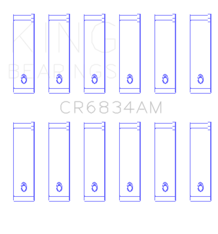 King Engine Bearings Chrysler 3.3/3.8 V6 +.002 Os/Od (Size +0.25mm) Connecting Rod Bearing Set King Engine Bearings Chrysler 3.3/3.8 V6 +.002 Os/Od (Size +0.25mm) Connecting Rod Bearing Set