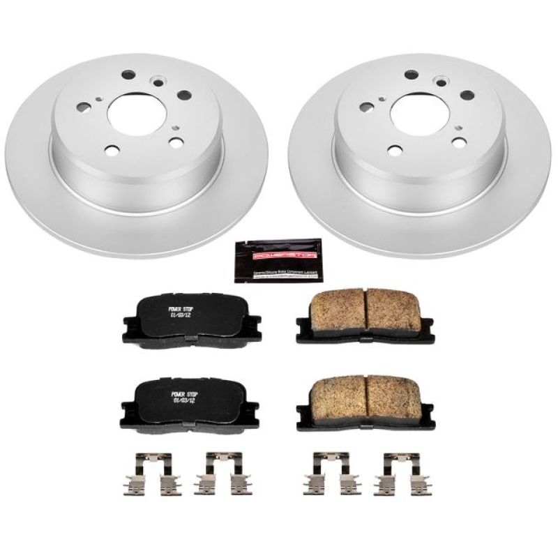 Power Stop 01-03 Toyota Highlander Rear Z17 Evolution Geomet Coated Brake Kit Power Stop 01-03 Toyota Highlander Rear Z17 Evolution Geomet Coated Brake Kit