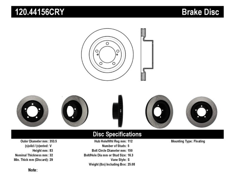 Stoptech Performance Brake Rotor 13-15 Toyota Sequoia/Tundra Stoptech Performance Brake Rotor 13-15 Toyota Sequoia/Tundra