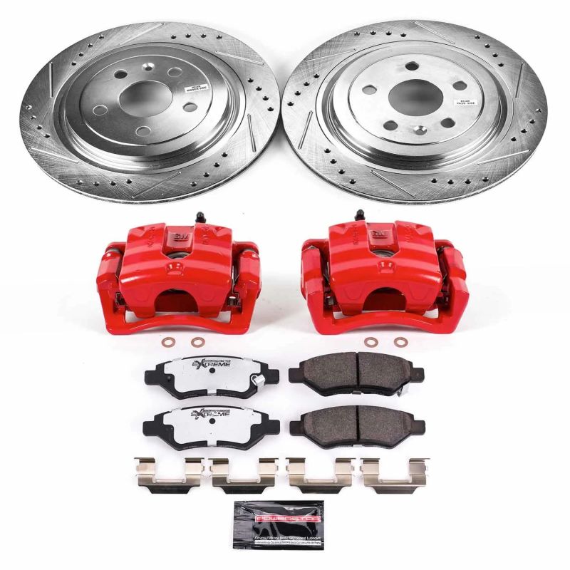 Power Stop 08-14 Cadillac CTS Rear Z26 Street Warrior Brake Kit w/Calipers Power Stop 08-14 Cadillac CTS Rear Z26 Street Warrior Brake Kit w/Calipers