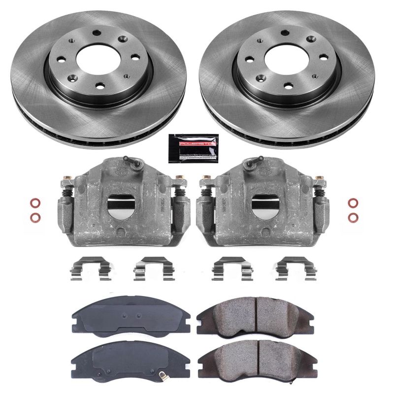 Power Stop 04-09 Kia Spectra Front Autospecialty Brake Kit w/Calipers Power Stop 04-09 Kia Spectra Front Autospecialty Brake Kit w/Calipers