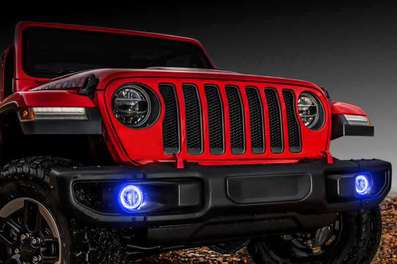 Oracle Jeep Wrangler JL/Gladiator JT LED Surface Mount Fog Light Halo Kit - ColorSHIFT Oracle Jeep Wrangler JL/Gladiator JT LED Surface Mount Fog Light Halo Kit - ColorSHIFT