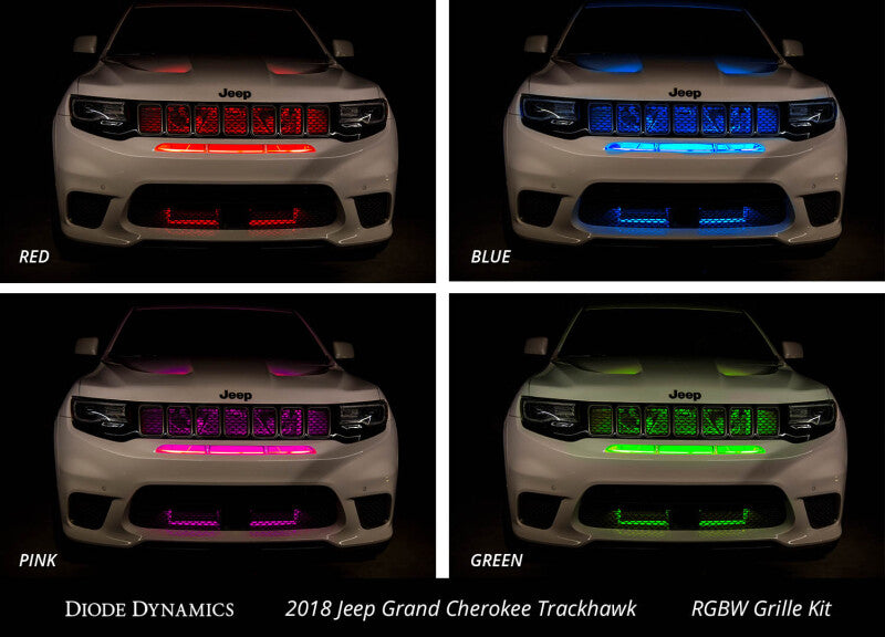 Diode Dynamics RGBW Grille Strip Kit 4pc Multicolor Diode Dynamics RGBW Grille Strip Kit 4pc Multicolor