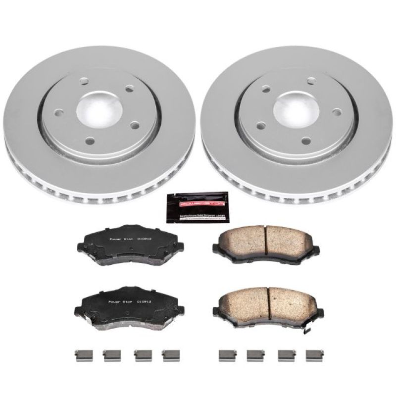 Power Stop 08-16 Chrysler Town & Country Front Z17 Evolution Geomet Coated Brake Kit Power Stop 08-16 Chrysler Town & Country Front Z17 Evolution Geomet Coated Brake Kit