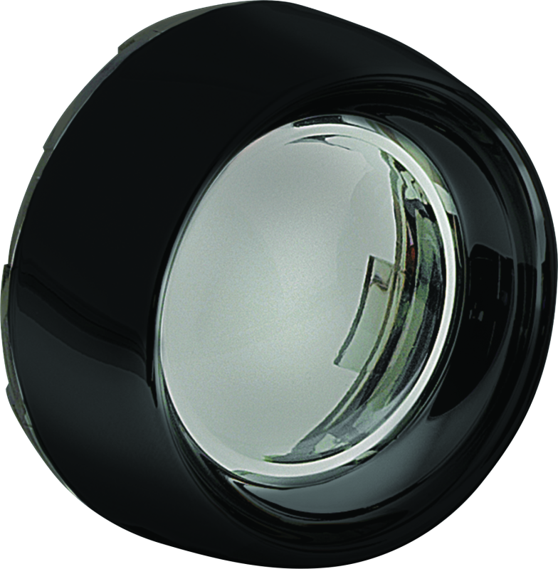 Kuryakyn Deep Dish Bezel For Bullet Turn Signals Smoke Lens Gloss Black Kuryakyn Deep Dish Bezel For Bullet Turn Signals Smoke Lens Gloss Black