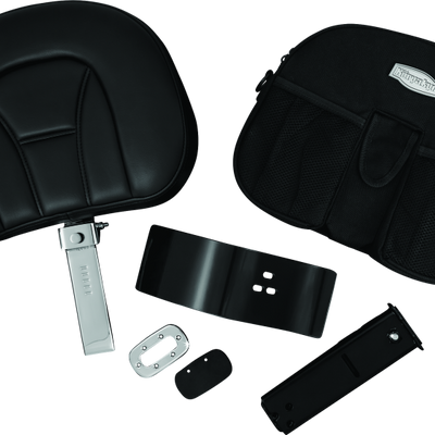 Kuryakyn Plug-N-Go Driver Backrest With Pouch