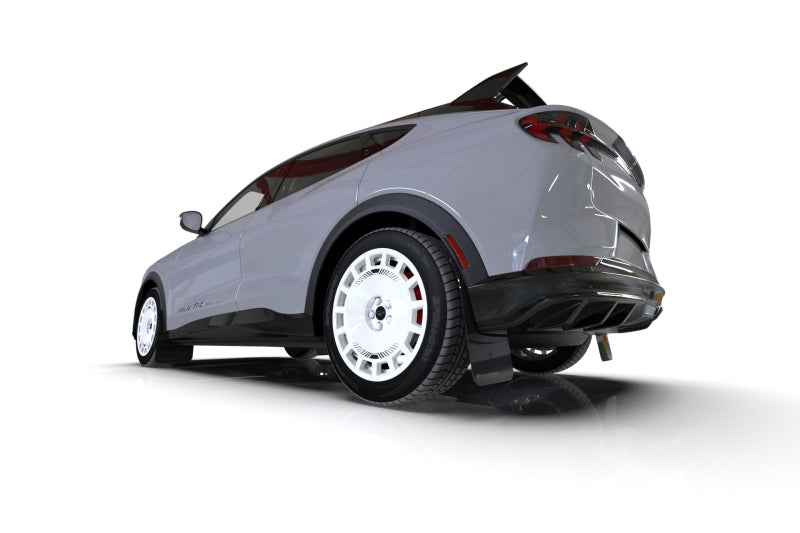 Rally Armor 2021-25 Ford Mach-E Rally Edition Black UR Mud Flap Metallic Black Logo Rally Armor 2021-25 Ford Mach-E Rally Edition Black UR Mud Flap Metallic Black Logo
