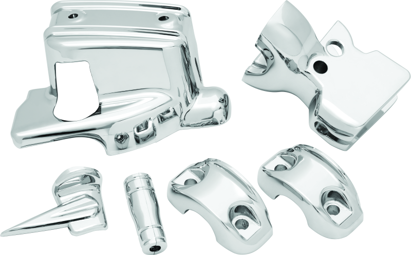 Kuryakyn Handlebar Control Dress Up Kit Chrome Kuryakyn Handlebar Control Dress Up Kit Chrome