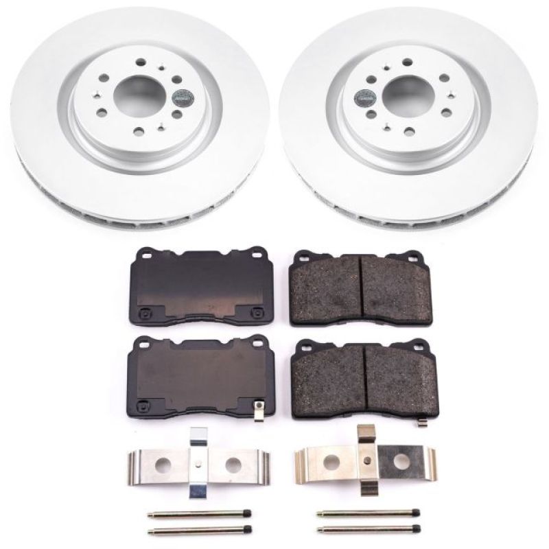 Power Stop 04-07 Cadillac CTS Front Z17 Evolution Geomet Coated Brake Kit Power Stop 04-07 Cadillac CTS Front Z17 Evolution Geomet Coated Brake Kit