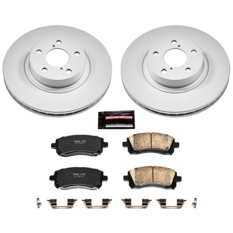 Power Stop 98-02 Subaru Forester Front Z17 Evolution Geomet Coated Brake Kit Power Stop 98-02 Subaru Forester Front Z17 Evolution Geomet Coated Brake Kit