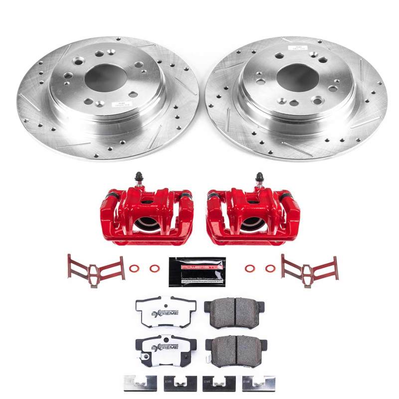 Power Stop 02-04 Honda CR-V Rear Z26 Street Warrior Brake Kit w/Calipers Power Stop 02-04 Honda CR-V Rear Z26 Street Warrior Brake Kit w/Calipers