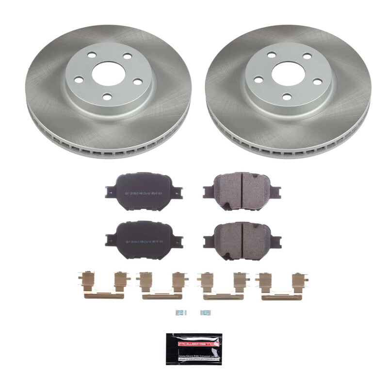 Power Stop 00-05 Toyota Celica Front Semi-Coated Rotor Kit Power Stop 00-05 Toyota Celica Front Semi-Coated Rotor Kit