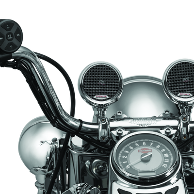 Kuryakyn Road Thunder Speaker Pods Bluetooth Audio Controller Chrome