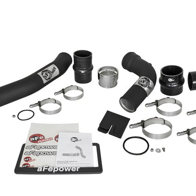 aFe Bladerunner 3in Hot and Cold Side Black Intercooler Tubes 2017 Ford Diesel Trucks V8 6.7L (td)