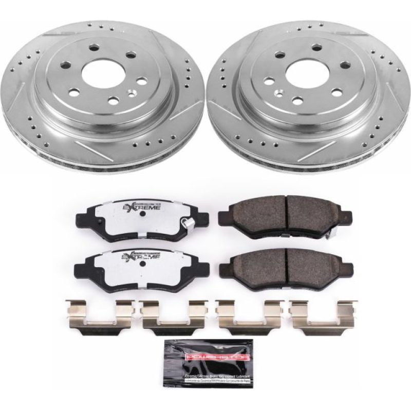 Power Stop 10-16 Cadillac SRX Rear Z26 Street Warrior Brake Kit Power Stop 10-16 Cadillac SRX Rear Z26 Street Warrior Brake Kit