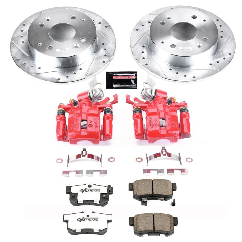 Power Stop 98-02 Honda Accord Rear Z26 Street Warrior Brake Kit w/Calipers Power Stop 98-02 Honda Accord Rear Z26 Street Warrior Brake Kit w/Calipers