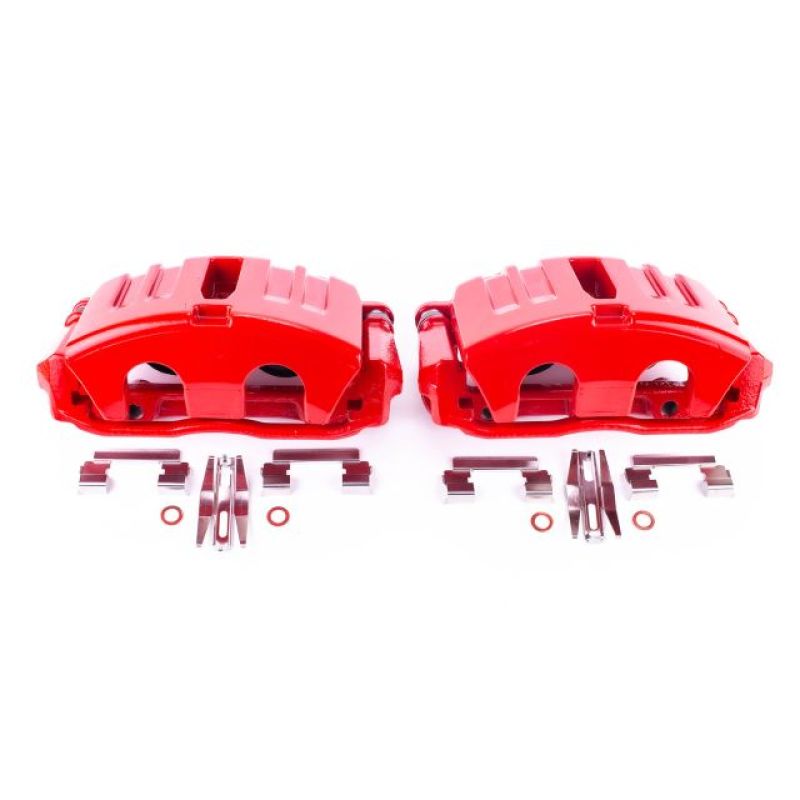 Power Stop 05-13 Chevrolet Corvette Front Red Calipers w/Brackets - Pair Power Stop 05-13 Chevrolet Corvette Front Red Calipers w/Brackets - Pair