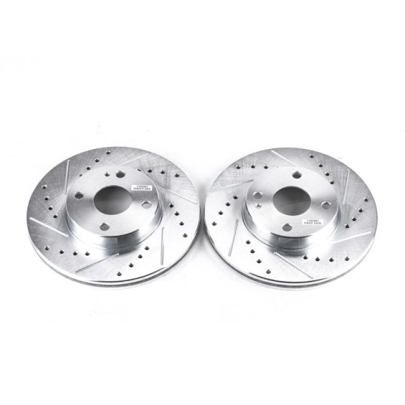 Power Stop 94-97 Mazda Miata Front Evolution Drilled & Slotted Rotors - Pair Power Stop 94-97 Mazda Miata Front Evolution Drilled & Slotted Rotors - Pair
