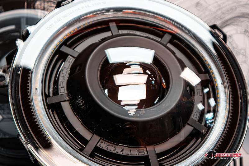 Oracle Oculus Bi-LED Projector Headlights for Jeep JL/Gladiator JT - Matte Blk - 5500K Oracle Oculus Bi-LED Projector Headlights for Jeep JL/Gladiator JT - Matte Blk - 5500K