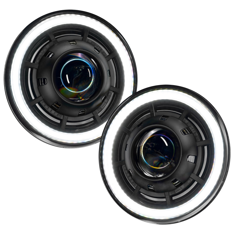 ORACLE Lighting 0718 Jeep Wrangler JK Oculus 7in Switchback Bi-LED Projector Headlights ORACLE Lighting 0718 Jeep Wrangler JK Oculus 7in Switchback Bi-LED Projector Headlights