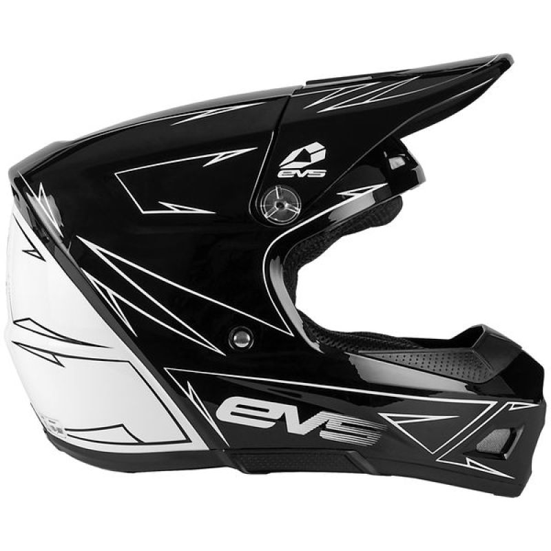 EVS T3 Pinner Helmet 50-50 Black/White Youth - Medium EVS T3 Pinner Helmet 50-50 Black/White Youth - Medium