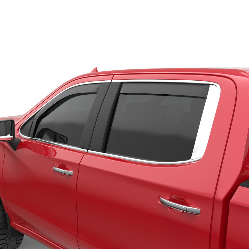 EGR 2019 Chevy 1500 Crew Cab In-Channel Window Visors - Matte EGR 2019 Chevy 1500 Crew Cab In-Channel Window Visors - Matte