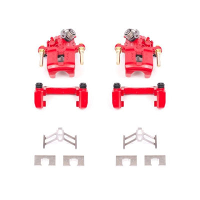 Power Stop 92-01 Honda Prelude Rear Red Calipers w/Brackets - Pair