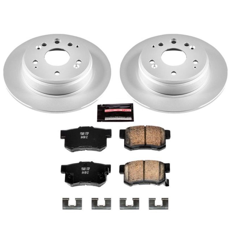 Power Stop 99-03 Acura TL Rear Z17 Evolution Geomet Coated Brake Kit Power Stop 99-03 Acura TL Rear Z17 Evolution Geomet Coated Brake Kit