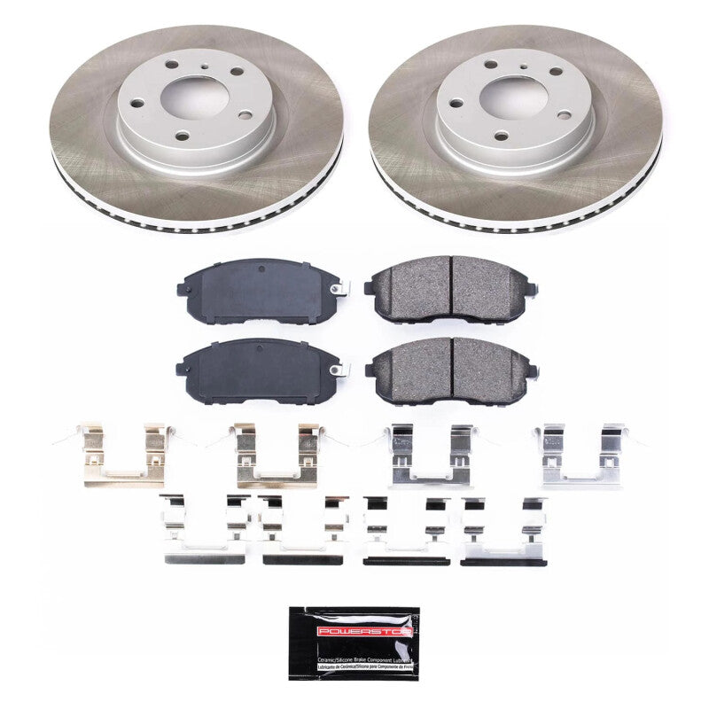 Power Stop 03-05 Nissan 350Z Front Semi-Coated Rotor Kit Power Stop 03-05 Nissan 350Z Front Semi-Coated Rotor Kit