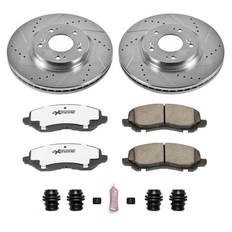 Power Stop 06-12 Mitsubishi Eclipse Front Z26 Street Warrior Brake Kit Power Stop 06-12 Mitsubishi Eclipse Front Z26 Street Warrior Brake Kit