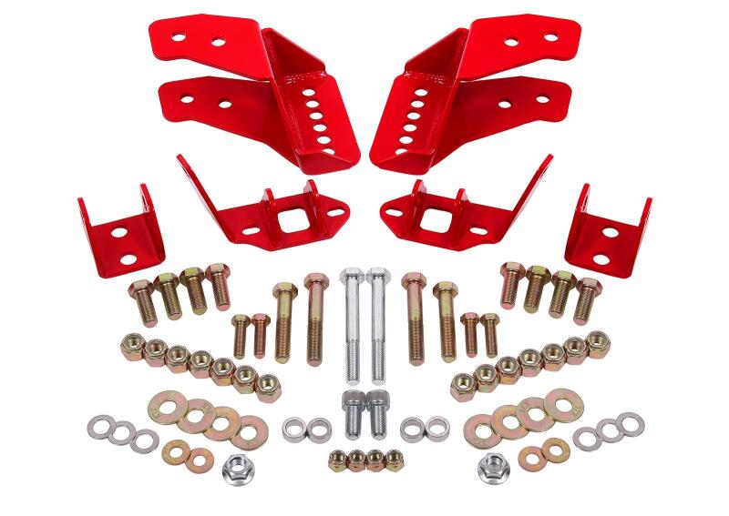 BMR 78-87 G-Body Coilover Conversion Kit Rear Adjustable Shock Mount Without CAB - Red BMR 78-87 G-Body Coilover Conversion Kit Rear Adjustable Shock Mount Without CAB - Red