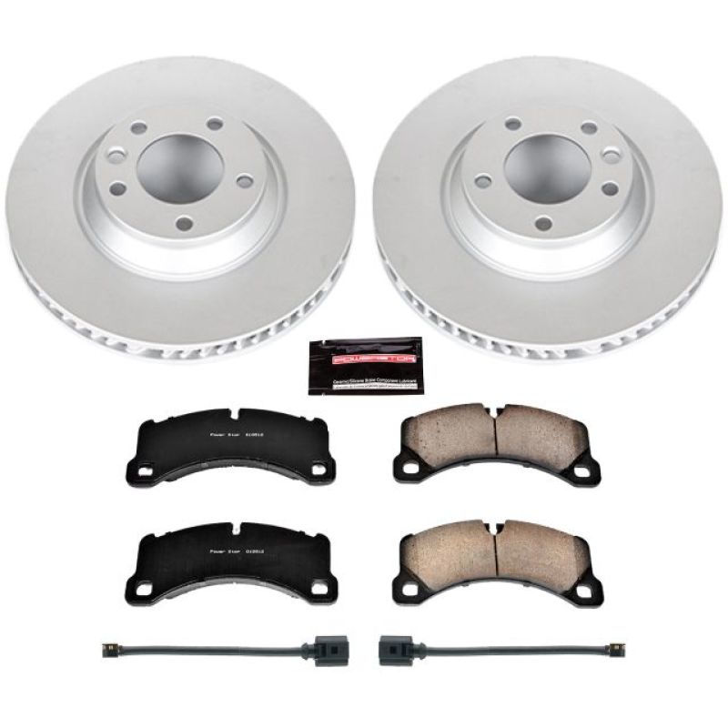 Power Stop 11-18 Porsche Cayenne Front Z23 Evolution Sport Coated Brake Kit Power Stop 11-18 Porsche Cayenne Front Z23 Evolution Sport Coated Brake Kit